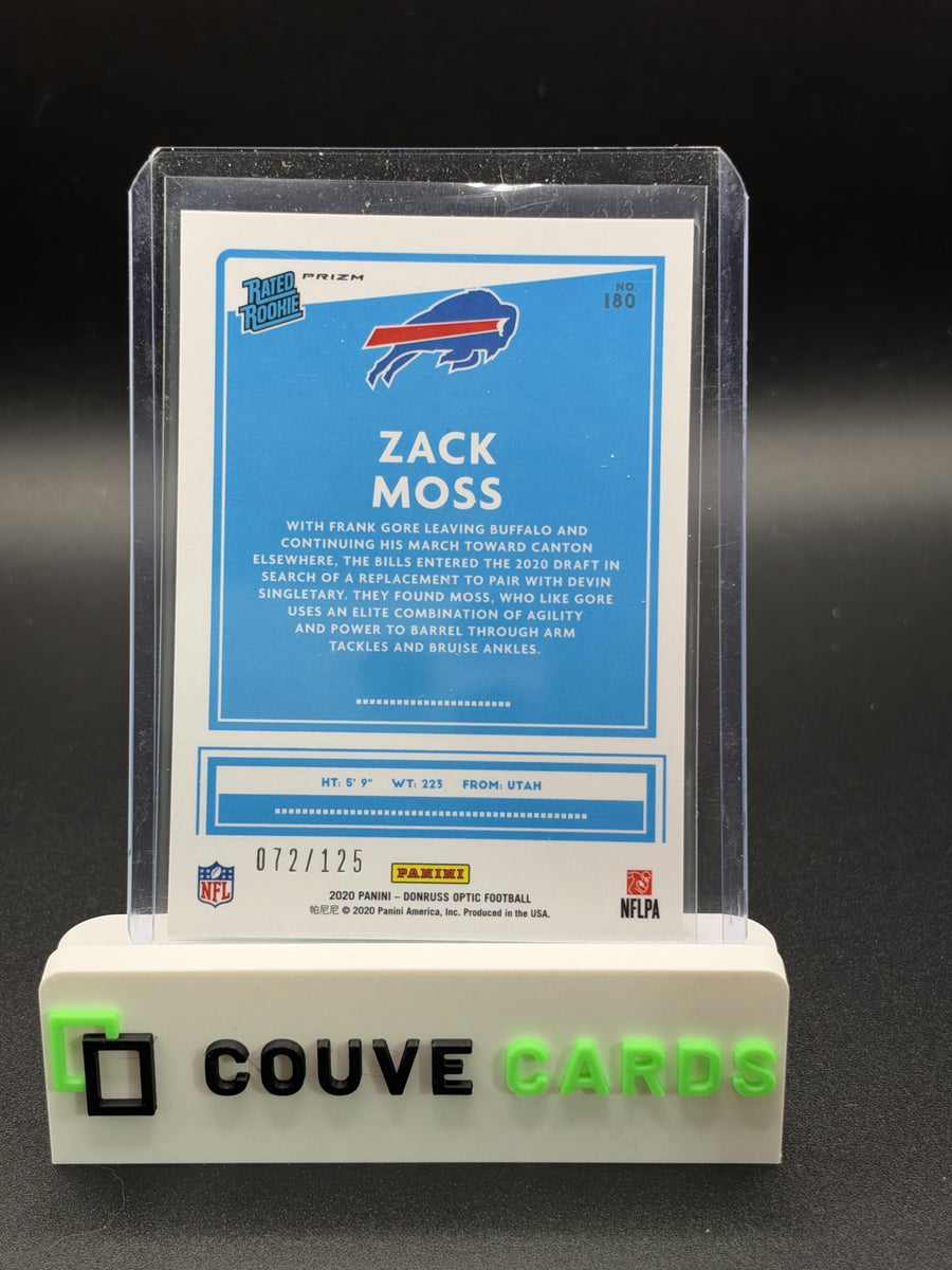 2020 Donruss Optic #180 Zack Moss Silver Circles #/125