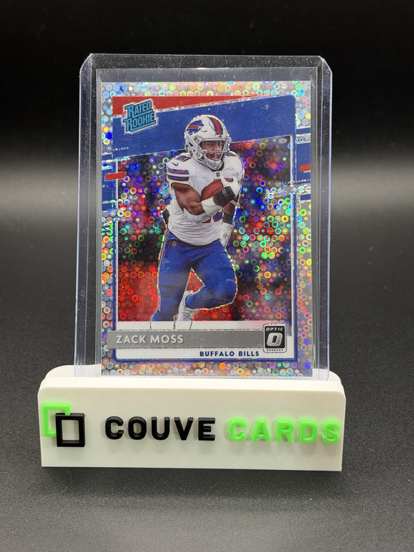 2020 Donruss Optic #180 Zack Moss Silver Circles #/125