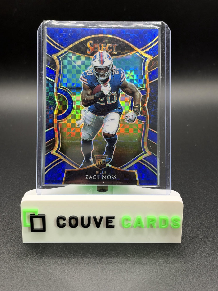 2020 Panini Select #69 Zack Moss Blue Prizm #/175