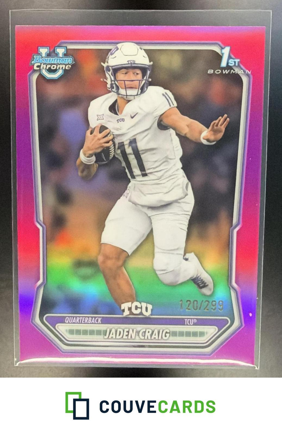 Jaden Craig 2026 Bowman #BCP-199 Chrome Prospects Fuschia Refractor