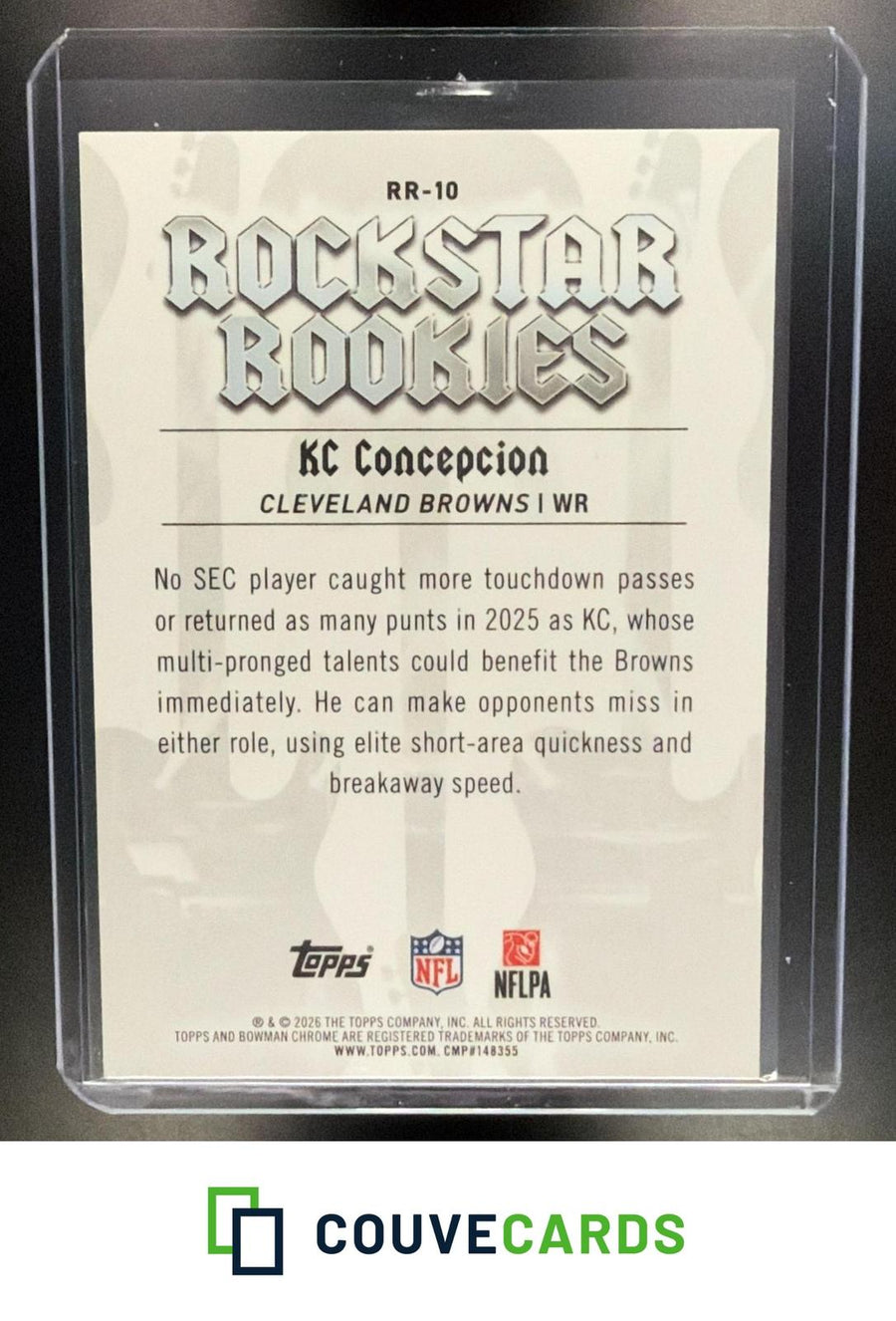 KC Concepcion 2026 Bowman Chrome #RR-10 Rockstar Rookies