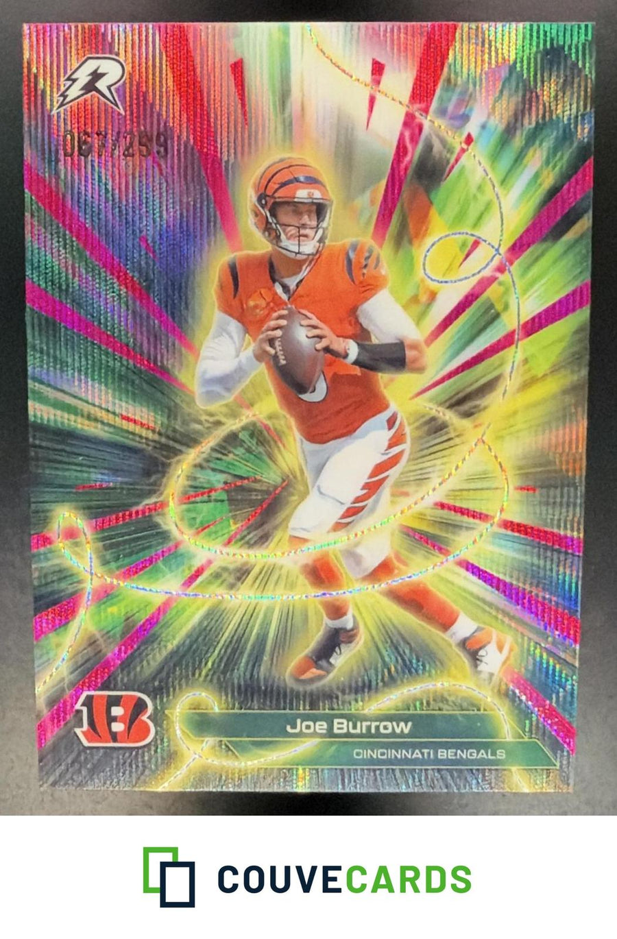 Joe Burrow 2025 Topps Resurgence #C-2 Conductors Magenta Surge Refractor