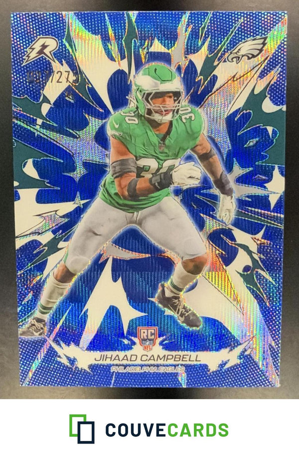 Jihaad Campbell 2025 Topps Resurgence #176 Navy Surge Refractor