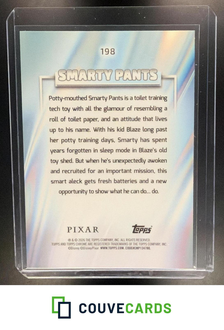 2026 Topps Chrome Disney Sapphire Edition #198 Smarty Pants Green Sapphire #/99