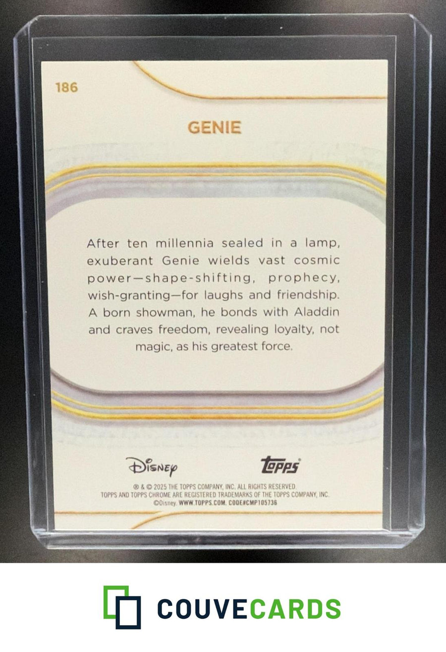 2025 Topps Chrome Disney #186 Genie Blue #/150