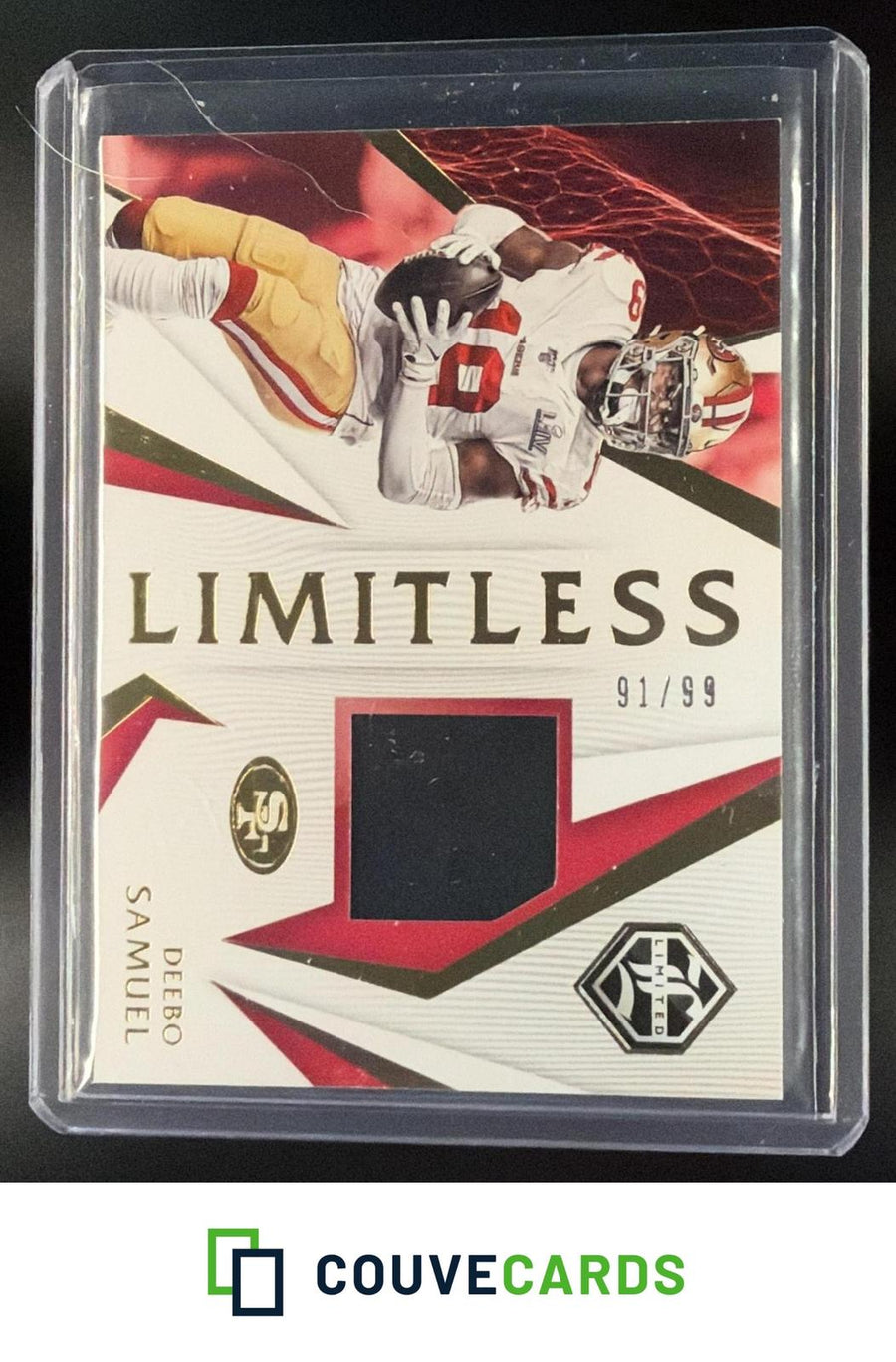 Deebo Samuel 2020 Panini Limited #LM-DES Limitless Materials Silver Spotlight