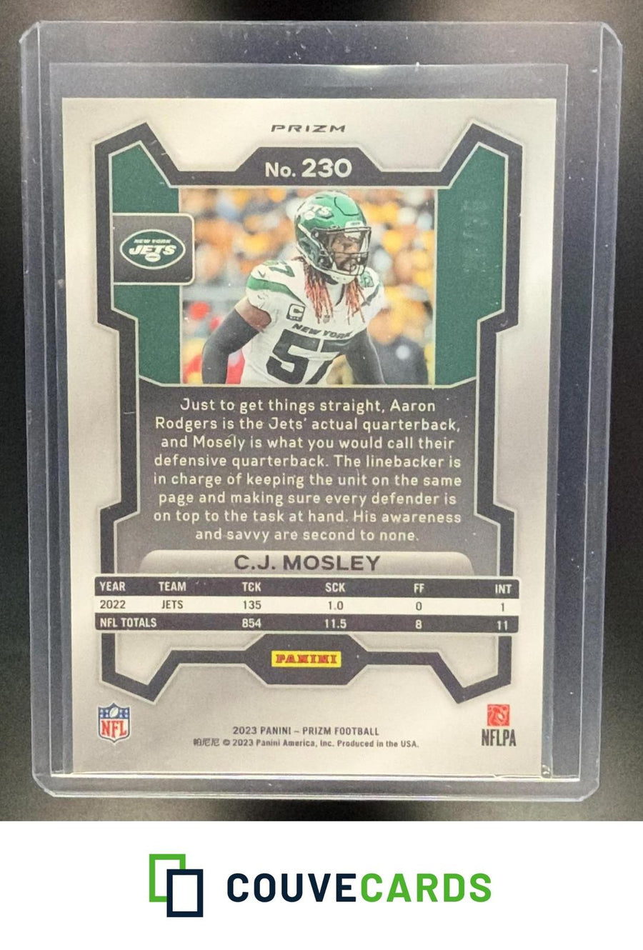 C.J. Mosley 2023 Panini Prizm #230 No Huddle Purple