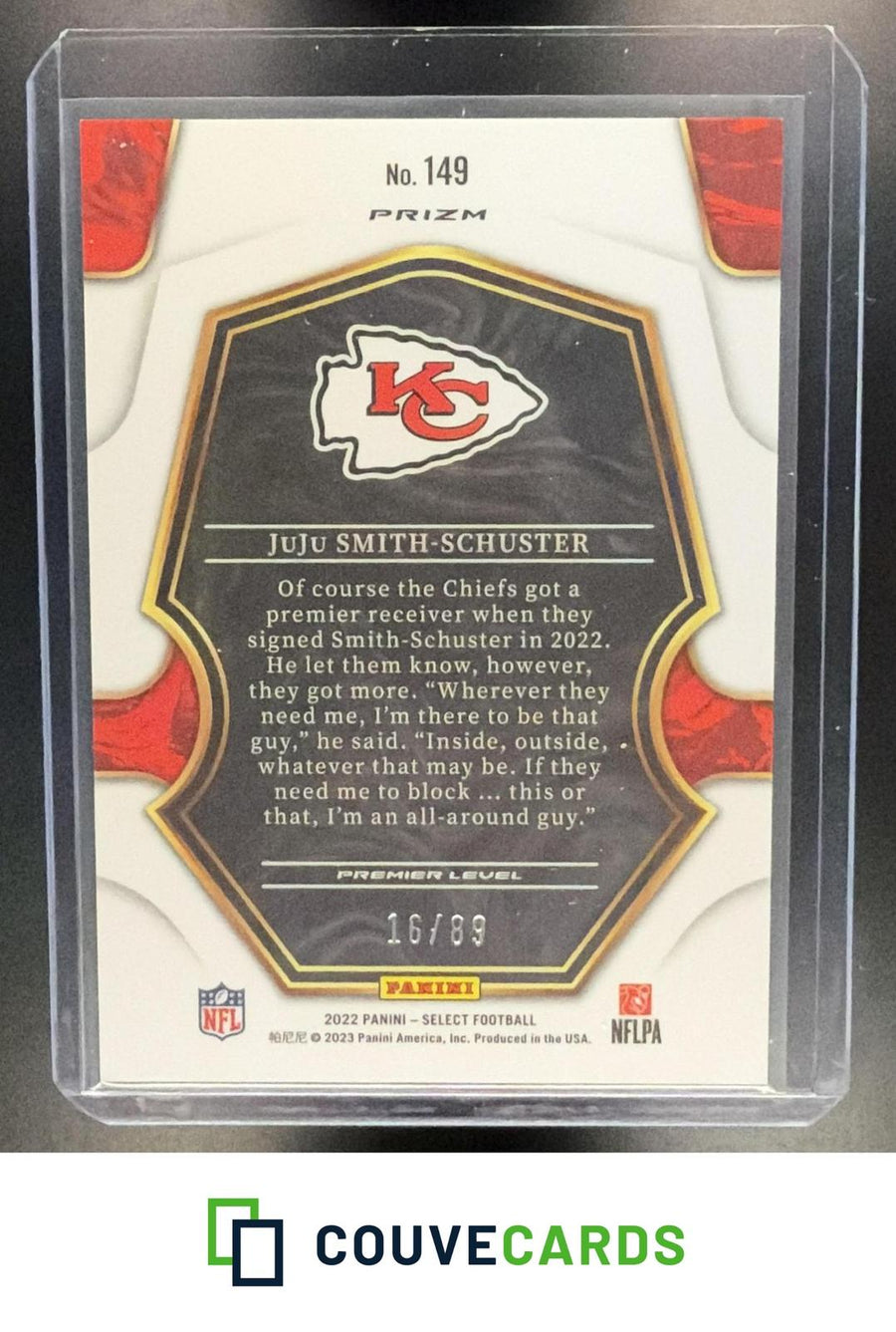 JuJu Smith-Schuster 2022 Panini Select #149 Dragon Scale Prizm
