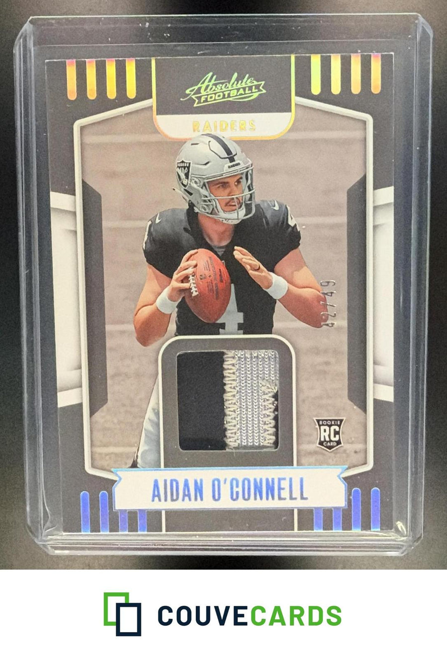Aidan O'Connell 2023 Panini Absolute #ARM-35 Absolute Rookie Holo Silver