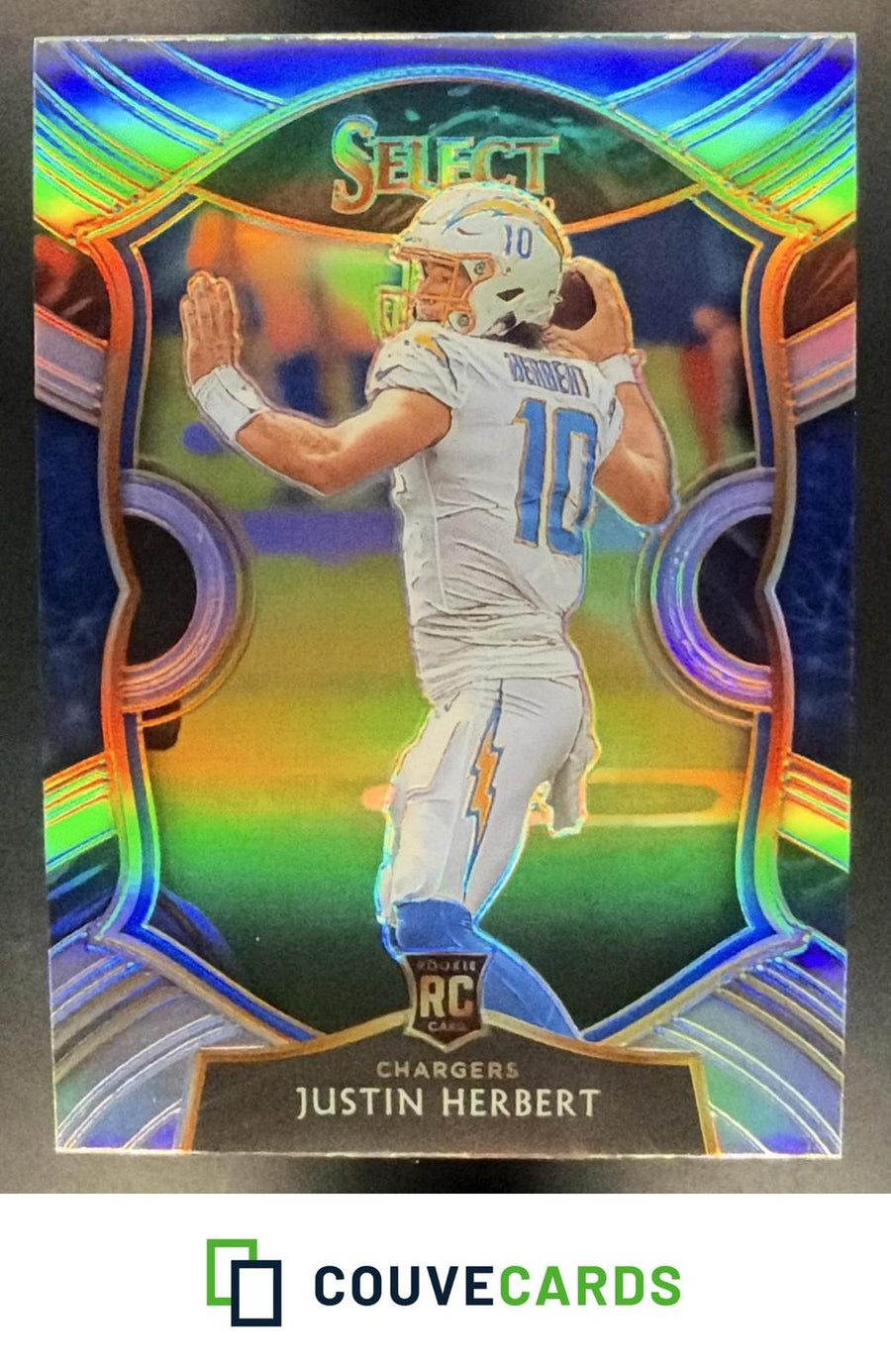 Justin Herbert 2020 Panini Select #44 Silver Prizm RC