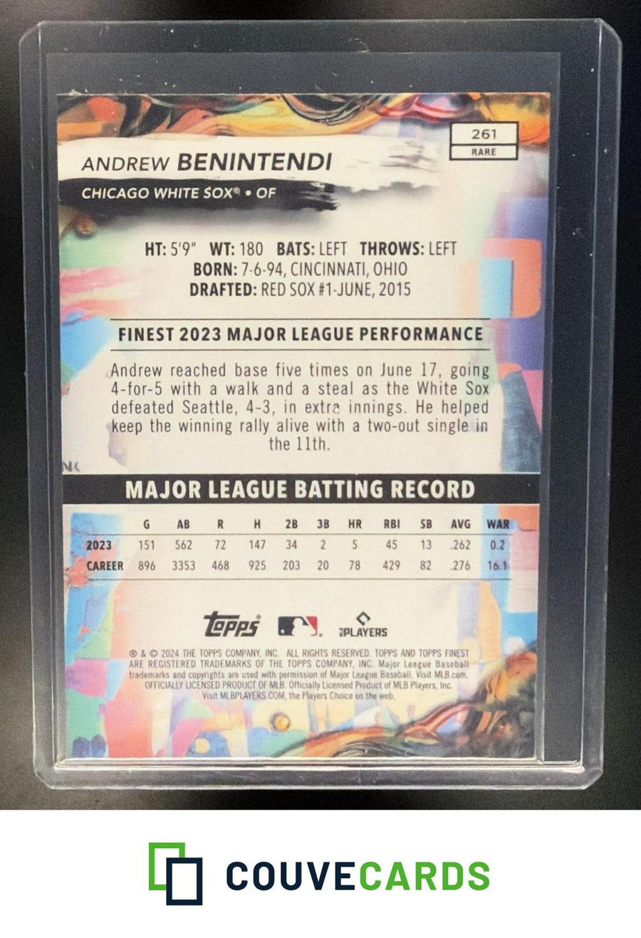 Andrew Benintendi 2024 Finest #261 Checkerboard Refractor