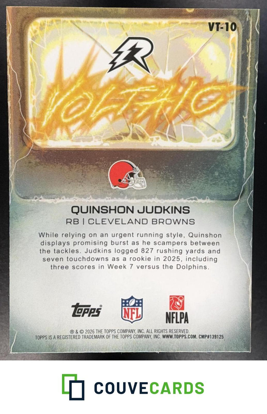 Quinshon Judkins 2025 Topps Resurgence #VT-10 Voltaic