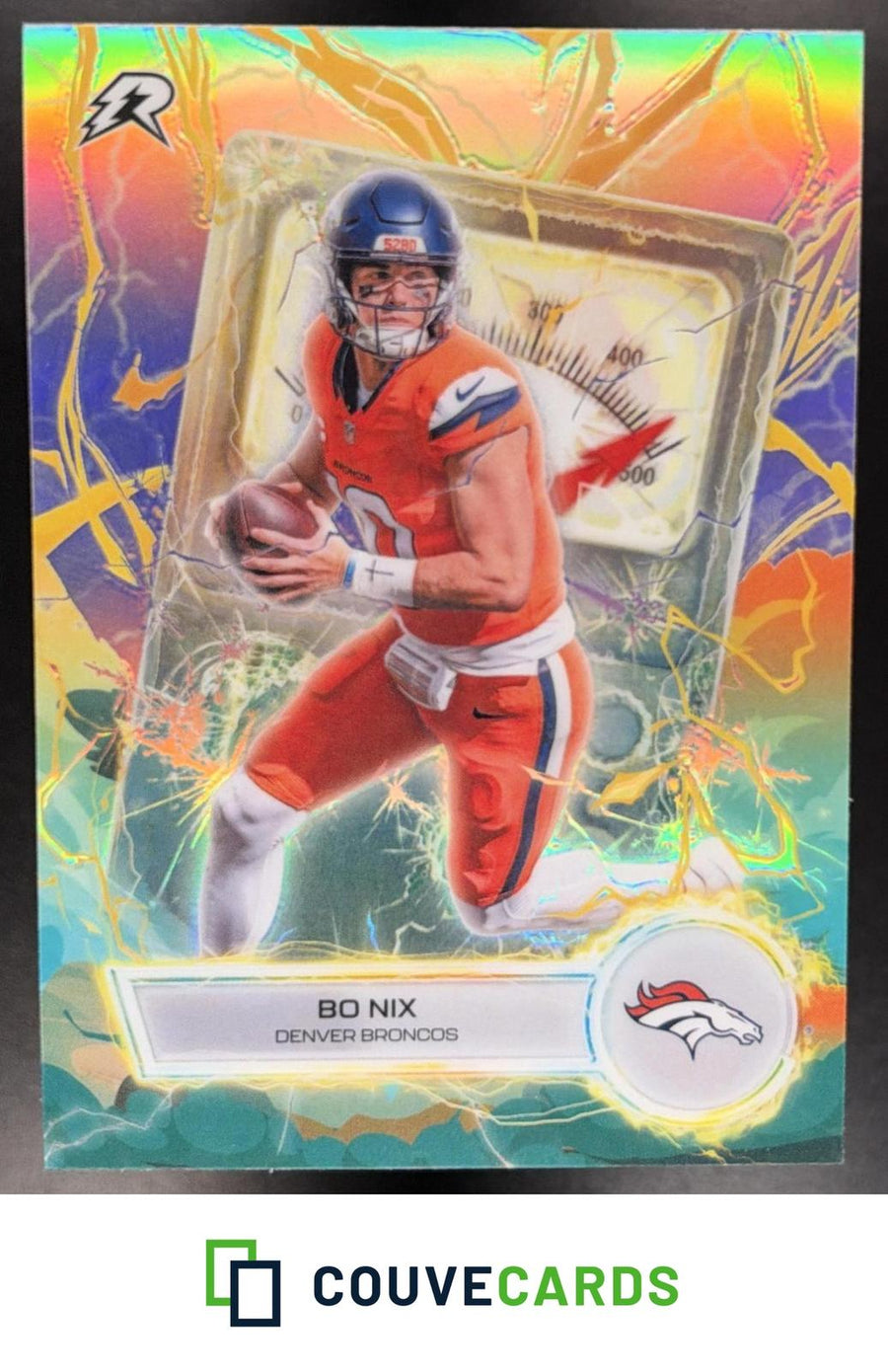 Bo Nix 2025 Topps Resurgence #VT-16 Voltaic Refractor