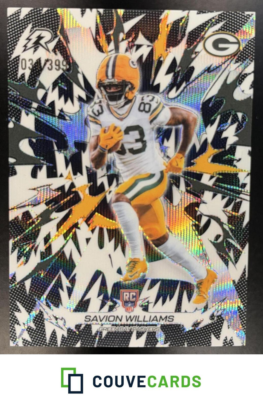 Savion Williams 2025 Topps Resurgence #134 Black & White Surge Refractor