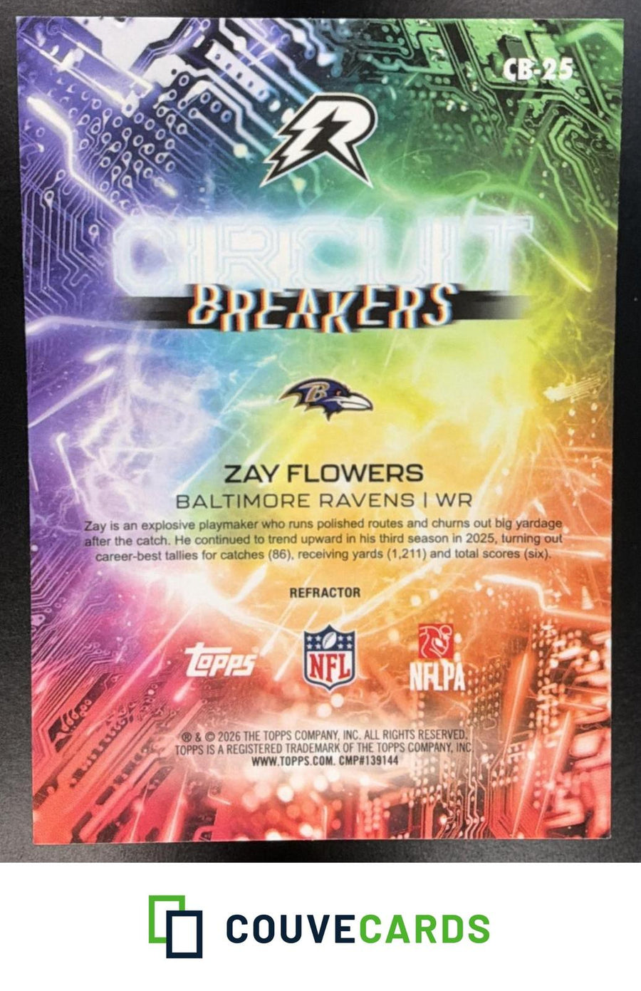 Zay Flowers 2025 Topps Resurgence #CB-25 Circuit Breakers