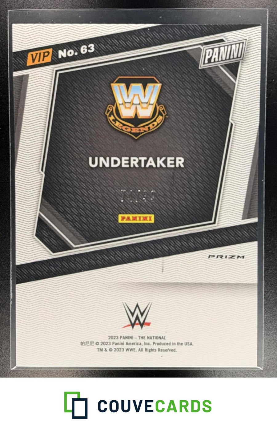 Undertaker 2023 Panini The National #63 Green Cracked Ice /99