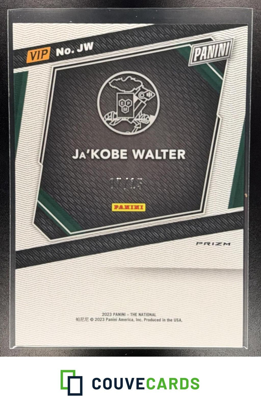 Ja'Kobe Walter 2023 Panini The National #JW Red White Blue /15 AU
