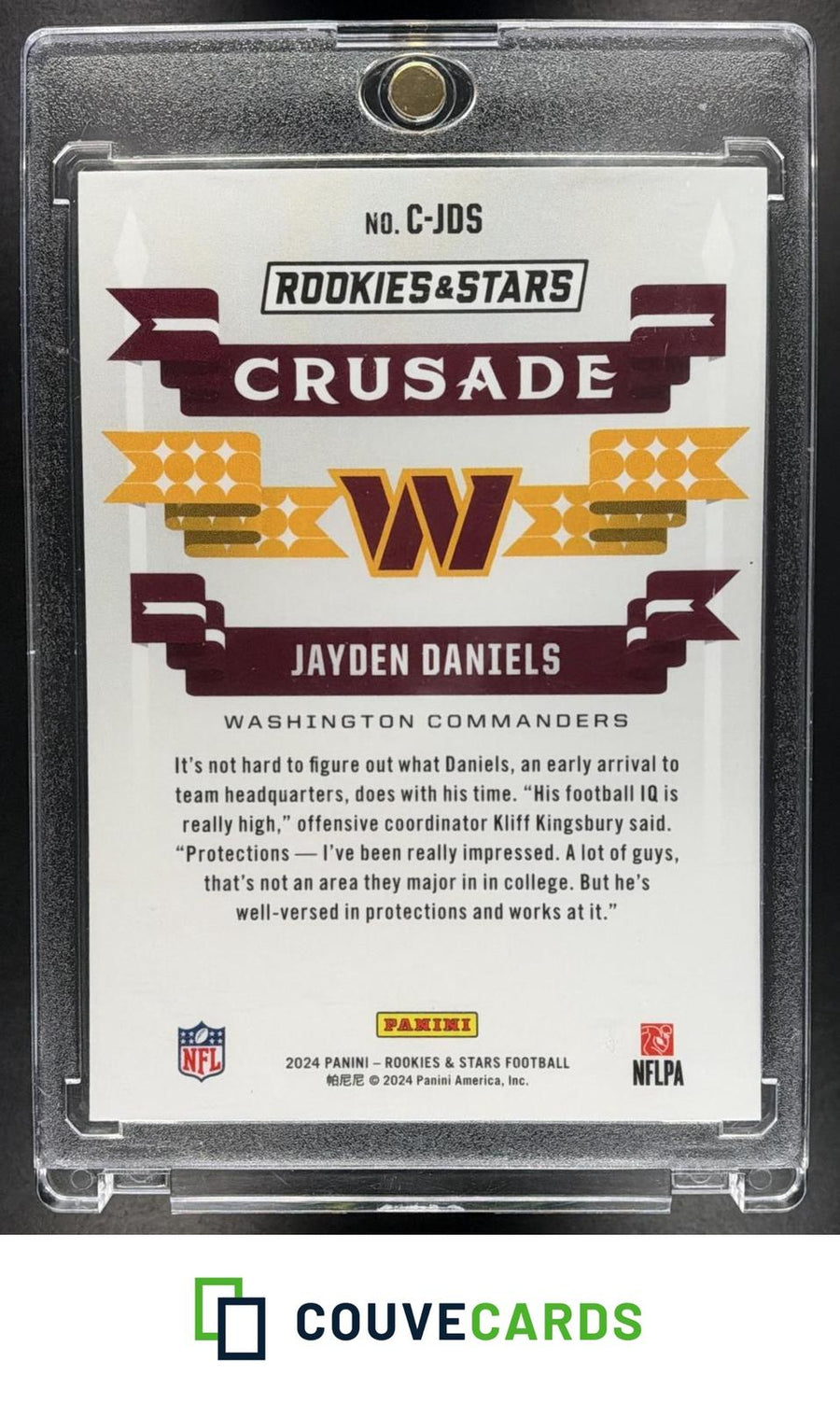 Jayden Daniels 2024 Panini Rookies & Stars #C-JDS Crusade Silver