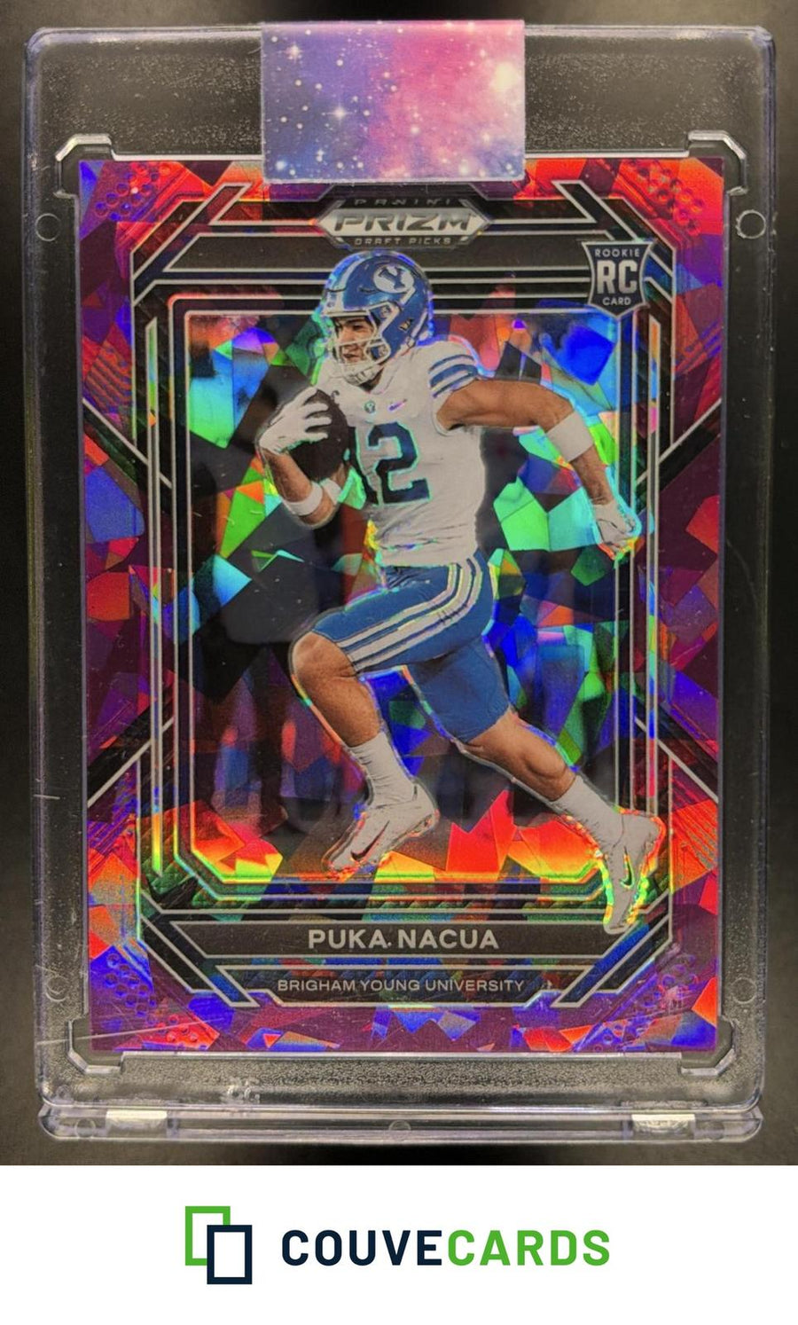 Puka Nacua 2023 Panini Prizm Draft Picks #197 Prizm Purple Ice