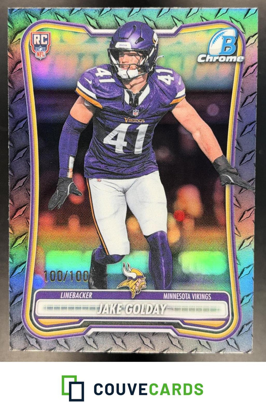 2026 Bowman #BCV-188 Jake Golday Steel Metal Refractor #/100