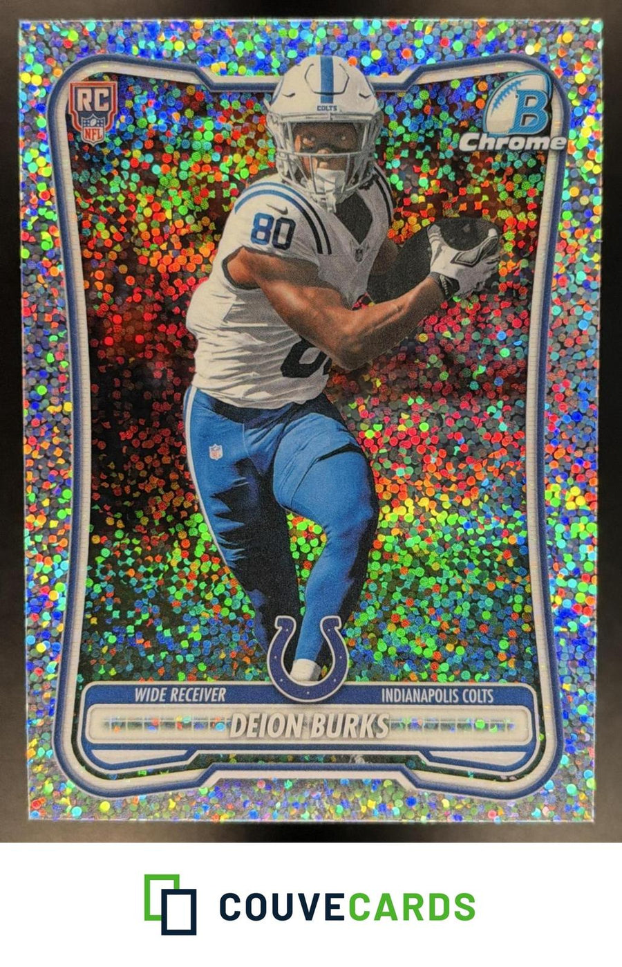 Deion Burks 2026 Bowman #BCV-138 Chrome Speckle