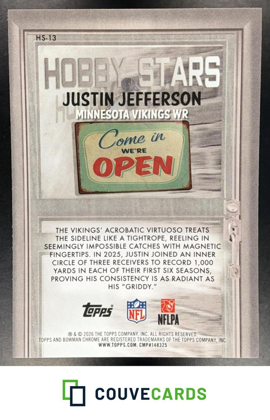 Justin Jefferson 2026 Bowman #HS-13 Hobby Stars