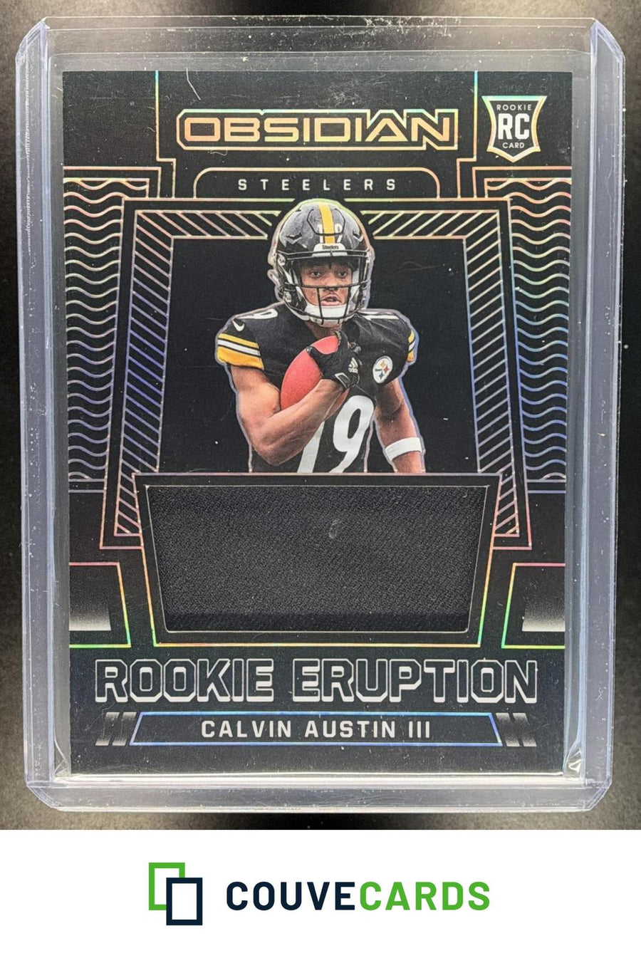 Calvin Austin III 2022 Panini Obsidian #RE-CAU Rookie Eruption