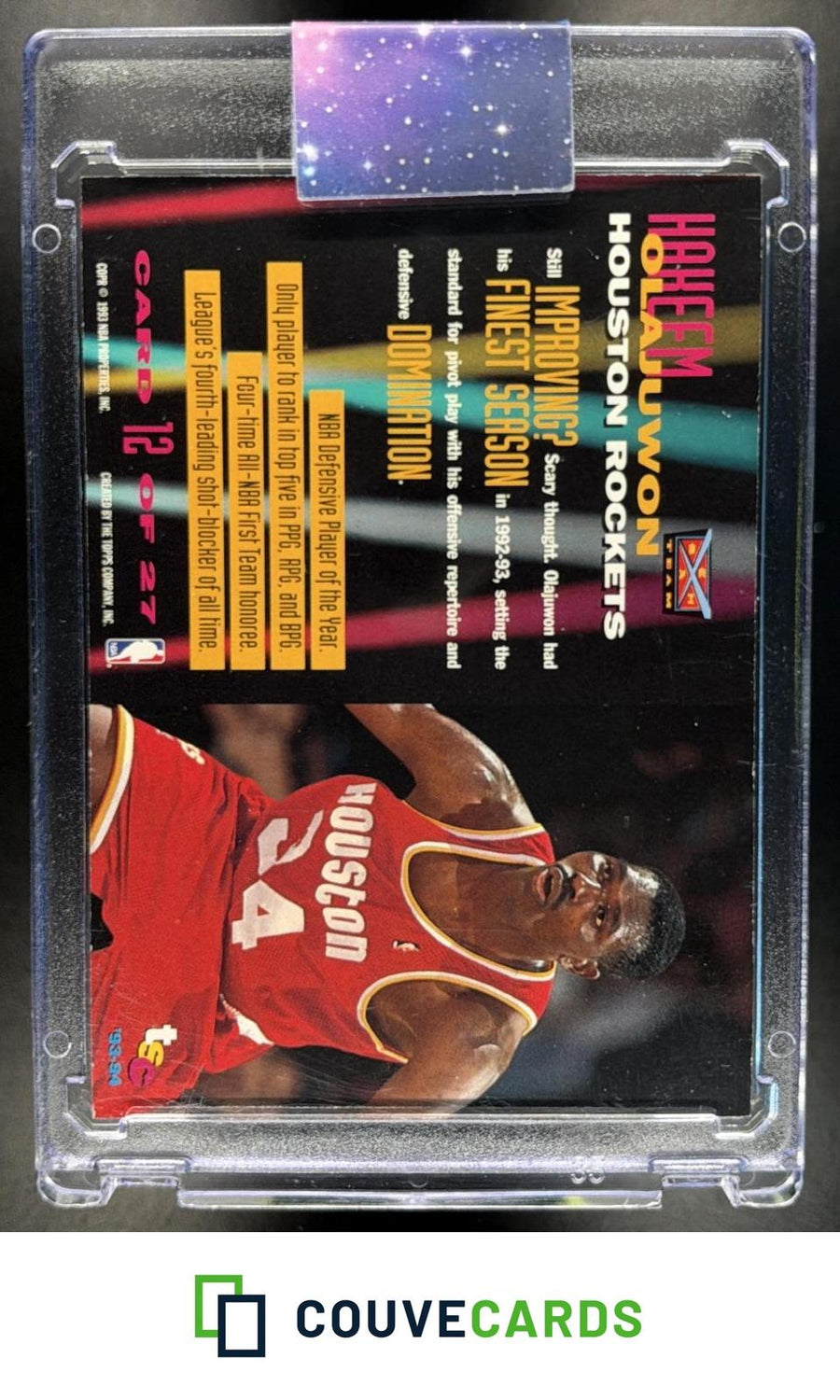 Hakeem Olajuwon 1993-94 Stadium Club #12 Beam Team Members Only