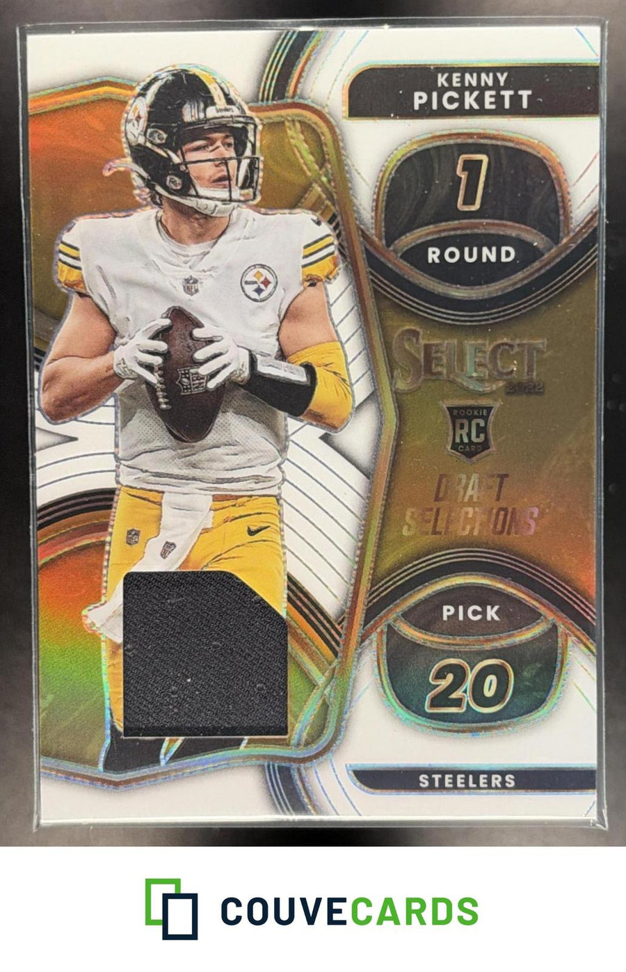 Kenny Pickett 2022 Panini Select #DS-1 Draft Memorabilia White Prizm #/75