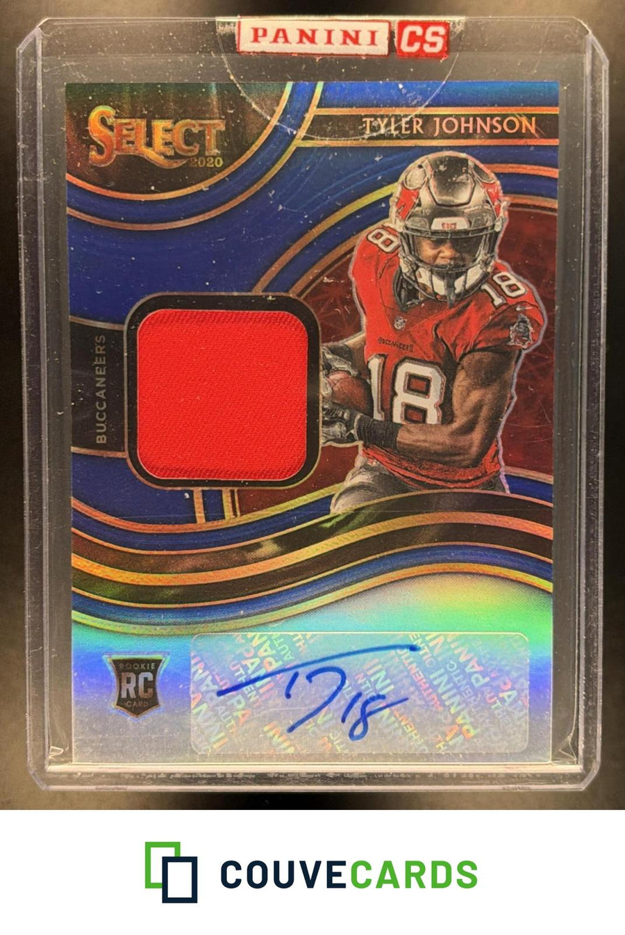 Tyler Johnson 2020 Panini Select #RSM-TJO Rookie Signature Blue Prizm AU /75
