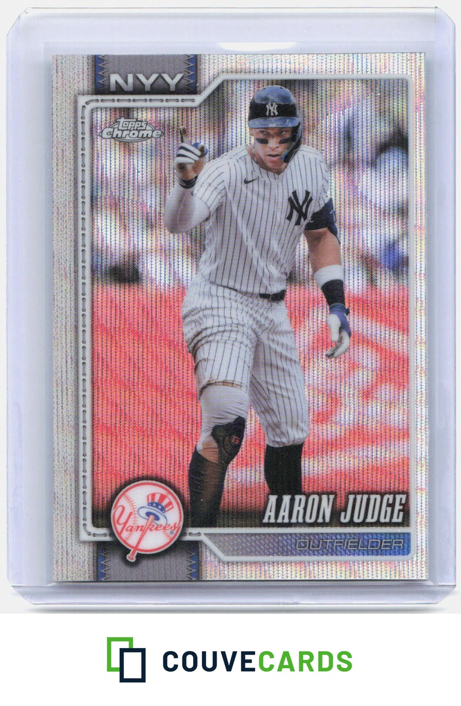 Aaron Judge 2026 Topps Chrome #100 Wave Refractor