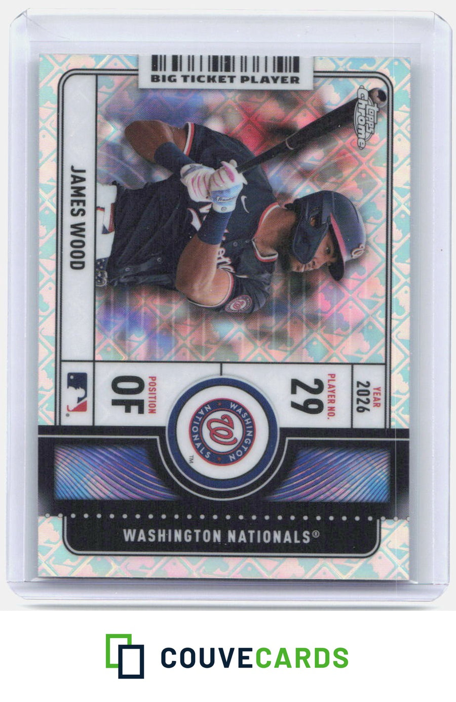James Wood 2026 Topps Chrome Logofractor Edition #BTP-15 Big Ticket Players