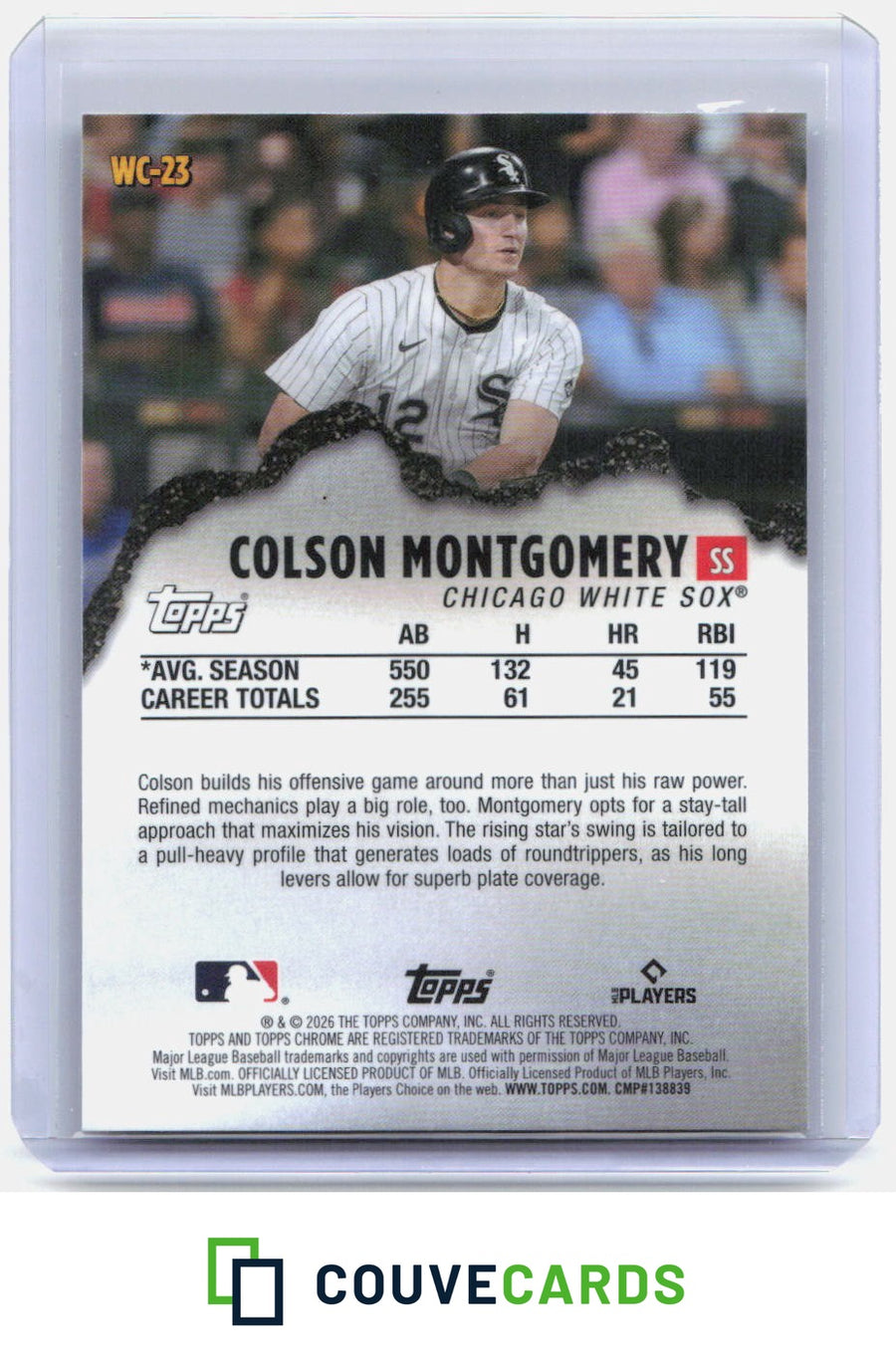 Colson Montgomery 2026 Topps Chrome Logofractor Edition #WC-23 Wrecking Crew