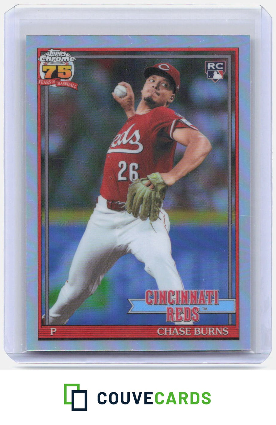 Chase Burns 2026 Topps Chrome #91CB-25 1991 Topps Baseball 35th Anniversary
